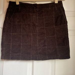 Loft patchwork corduroy skirt 2